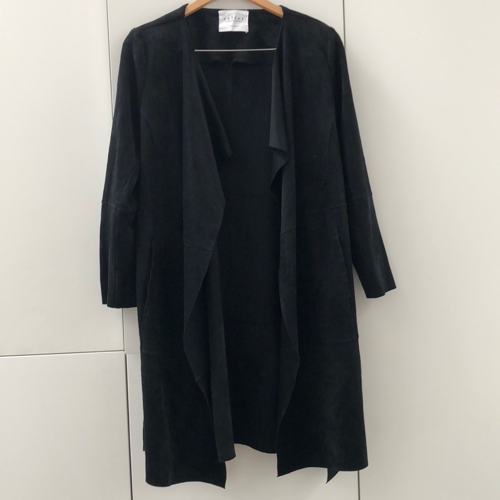 Velvet by Graham and Spencer Ultra suede trench